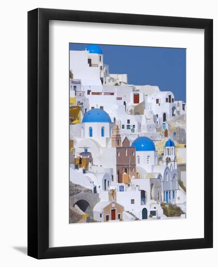 Oia, Santorini, Cyclades, Greek Islands, Greece, Europe-Sakis Papadopoulos-Framed Photographic Print