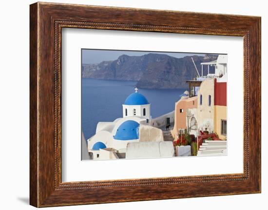 Oia, Santorini, Cyclades Islands, Greece-Peter Adams-Framed Photographic Print