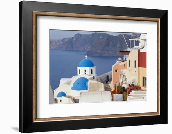 Oia, Santorini, Cyclades Islands, Greece-Peter Adams-Framed Photographic Print