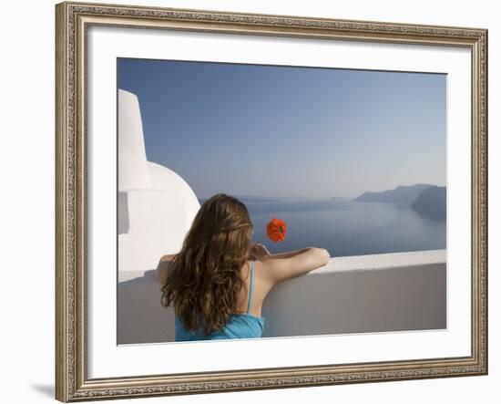 Oia, Santorini, Cyclades Islands, Greek Islands, Greece, Europe-Angelo Cavalli-Framed Photographic Print