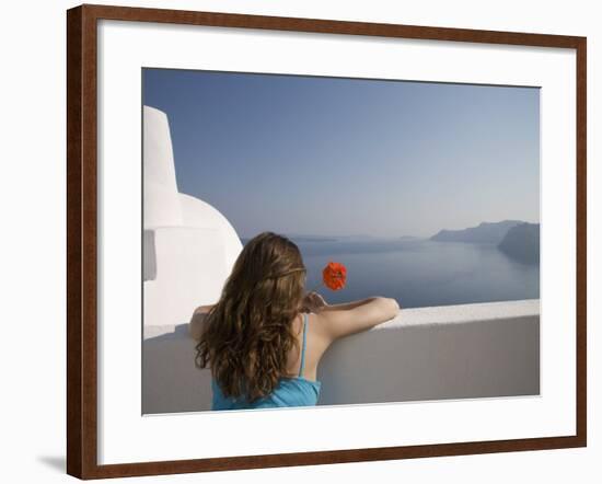 Oia, Santorini, Cyclades Islands, Greek Islands, Greece, Europe-Angelo Cavalli-Framed Photographic Print