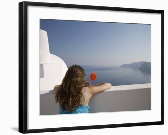 Oia, Santorini, Cyclades Islands, Greek Islands, Greece, Europe-Angelo Cavalli-Framed Photographic Print