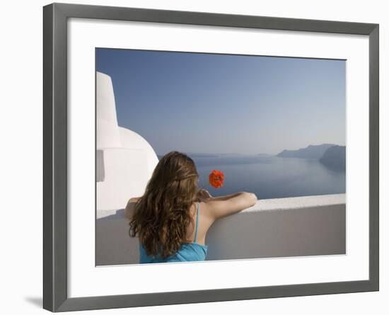 Oia, Santorini, Cyclades Islands, Greek Islands, Greece, Europe-Angelo Cavalli-Framed Photographic Print