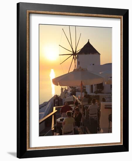 Oia, Santorini, Cyclades Islands, Greek Islands, Greece, Europe-Hans Peter Merten-Framed Photographic Print