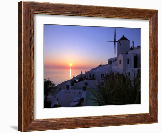 Oia, Santorini, Cyclades Islands, Greek Islands, Greece, Europe-Hans Peter Merten-Framed Photographic Print