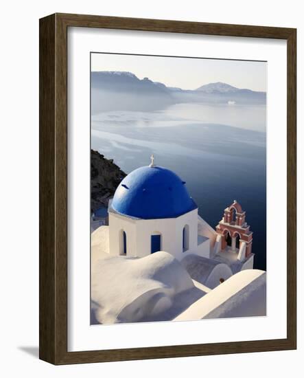 Oia, Santorini, Cyclades Islands, Greek Islands, Greece, Europe-Hans Peter Merten-Framed Photographic Print