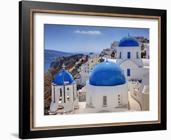 Oia, Santorini, Greece-Adam Jones-Framed Photographic Print