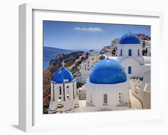 Oia, Santorini, Greece-Adam Jones-Framed Photographic Print