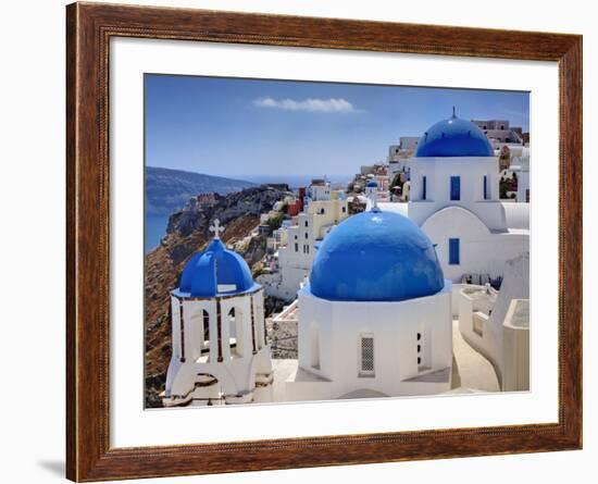 Oia, Santorini, Greece-Adam Jones-Framed Photographic Print