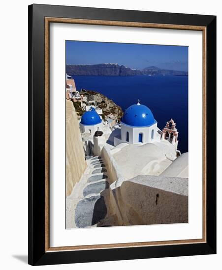 Oia, Santorini, Greece-Adam Jones-Framed Photographic Print