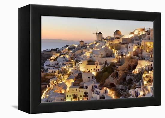 Oia,Santorini, Kyclades,South Aegean, Greece,Europe-Christian Heeb-Framed Premier Image Canvas