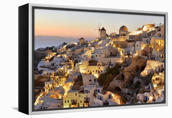 Oia,Santorini, Kyclades,South Aegean, Greece,Europe-Christian Heeb-Framed Premier Image Canvas