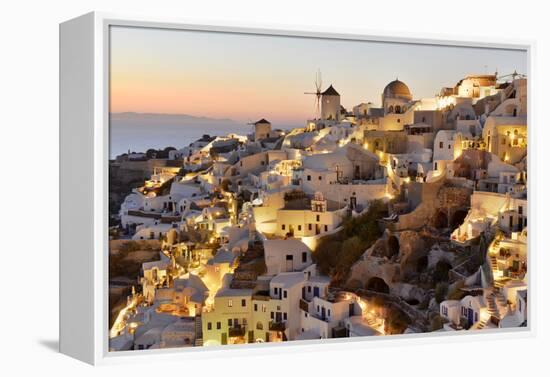 Oia,Santorini, Kyclades,South Aegean, Greece,Europe-Christian Heeb-Framed Premier Image Canvas