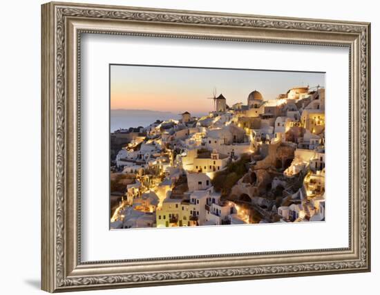 Oia,Santorini, Kyclades,South Aegean, Greece,Europe-Christian Heeb-Framed Photographic Print