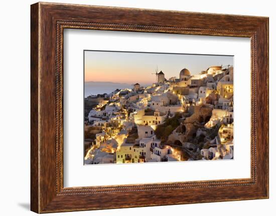 Oia,Santorini, Kyclades,South Aegean, Greece,Europe-Christian Heeb-Framed Photographic Print