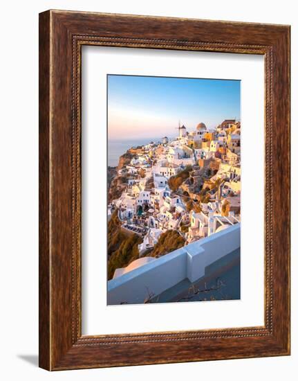 Oia Santorini-Little_Desire-Framed Photographic Print