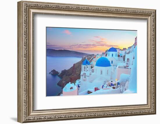 Oia, Traditional Greek Village-neirfy-Framed Photographic Print