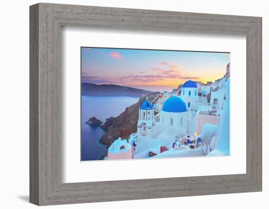 Oia, Traditional Greek Village-neirfy-Framed Photographic Print