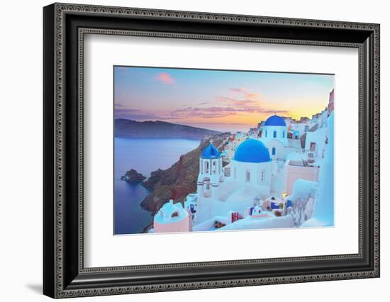 Oia, Traditional Greek Village-neirfy-Framed Photographic Print