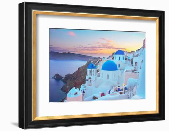 Oia, Traditional Greek Village-neirfy-Framed Photographic Print