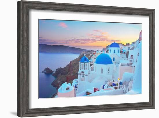 Oia, Traditional Greek Village-neirfy-Framed Photographic Print