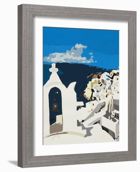 Oia Vista Prima-BethAnn Lawson-Framed Art Print