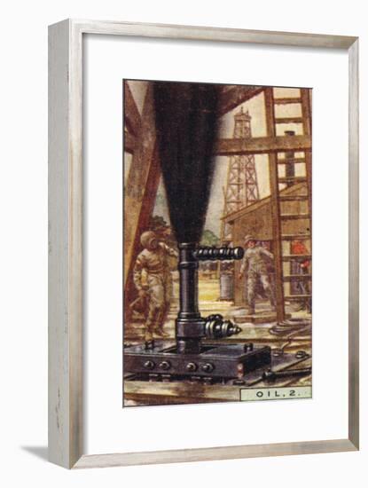 'Oil, 2. - Controlling a Gusher, U.S.A.', 1928-Unknown-Framed Giclee Print