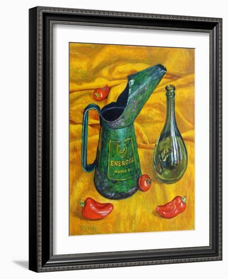 Oil Can with Red , 2017-Tilly Willis-Framed Giclee Print