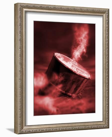 Oil Crisis, Conceptual Artwork-Victor Habbick-Framed Photographic Print