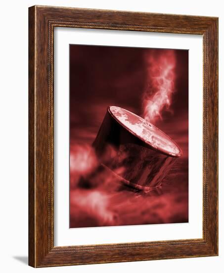 Oil Crisis, Conceptual Artwork-Victor Habbick-Framed Photographic Print