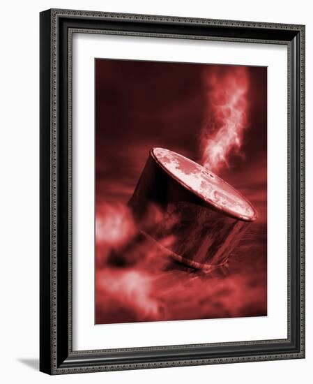 Oil Crisis, Conceptual Artwork-Victor Habbick-Framed Photographic Print