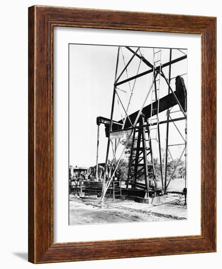 Oil Derrick Pumping Closer Up-Philip Gendreau-Framed Photographic Print