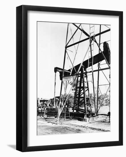 Oil Derrick Pumping Closer Up-Philip Gendreau-Framed Photographic Print