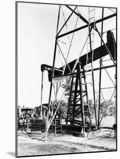 Oil Derrick Pumping Closer Up-Philip Gendreau-Mounted Photographic Print