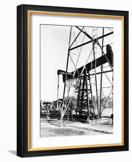 Oil Derrick Pumping Closer Up-Philip Gendreau-Framed Photographic Print