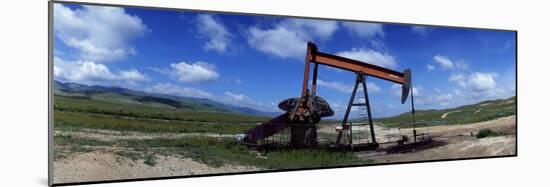 Oil Drill on a Landscape, Taft, Kern County, California, USA-null-Mounted Photographic Print