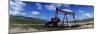 Oil Drill on a Landscape, Taft, Kern County, California, USA-null-Mounted Photographic Print