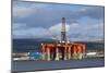 Oil Drilling Rig, North Sea-Duncan Shaw-Mounted Photographic Print