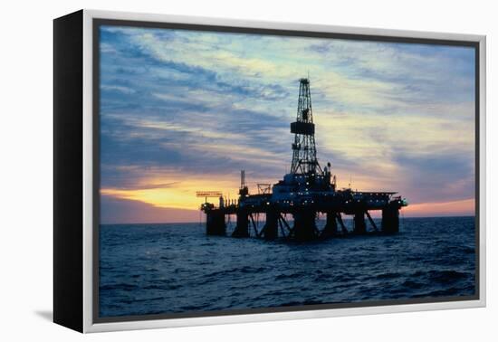 Oil Drilling Rig-null-Framed Premier Image Canvas