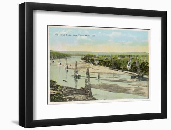 Oil Field Near Tulsa Oklahoma-null-Framed Photographic Print