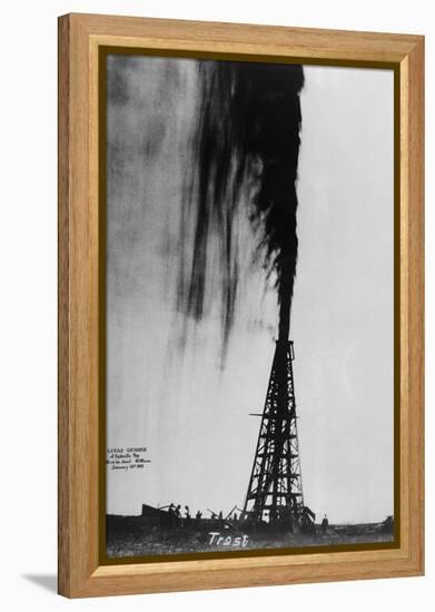 Oil Gushing Over-null-Framed Premier Image Canvas