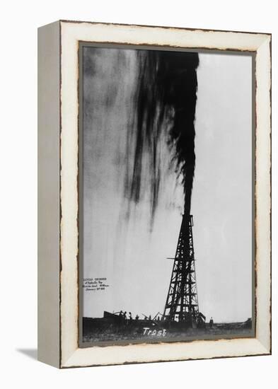 Oil Gushing Over-null-Framed Premier Image Canvas