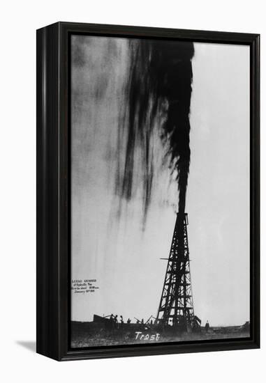 Oil Gushing Over-null-Framed Premier Image Canvas