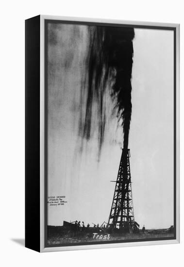 Oil Gushing Over-null-Framed Premier Image Canvas