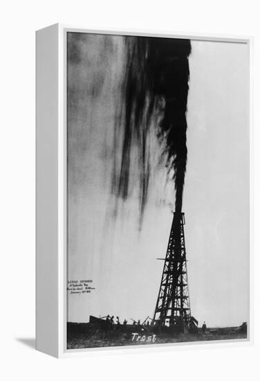 Oil Gushing Over-null-Framed Premier Image Canvas