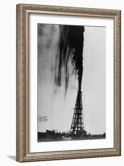 Oil Gushing Over-null-Framed Premium Photographic Print