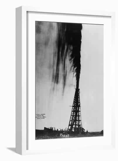 Oil Gushing Over-null-Framed Premium Photographic Print