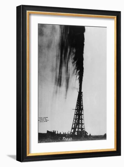 Oil Gushing Over-null-Framed Premium Photographic Print