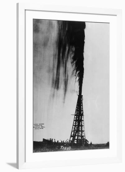 Oil Gushing Over-null-Framed Photographic Print