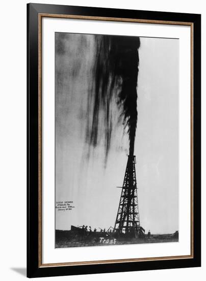 Oil Gushing Over-null-Framed Photographic Print